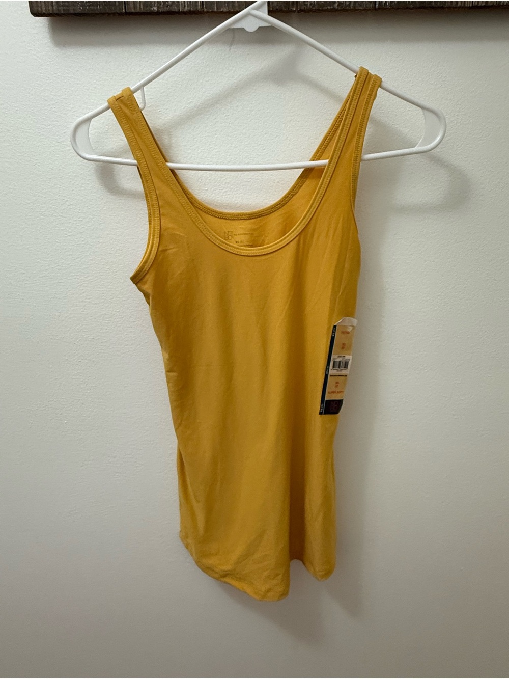 No Boundaries Mustard Yellow Scoop Neck Tank Top